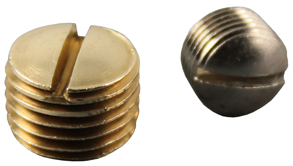 Slotted Plug Brass, Nickel Plated Brass | Polyconn